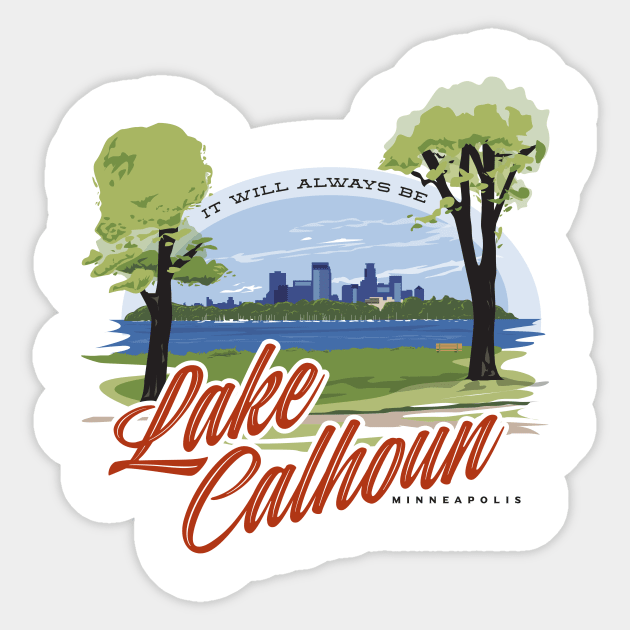 Lake Calhoun Sticker by MindsparkCreative